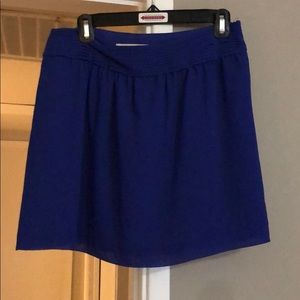 Royal blue skirt